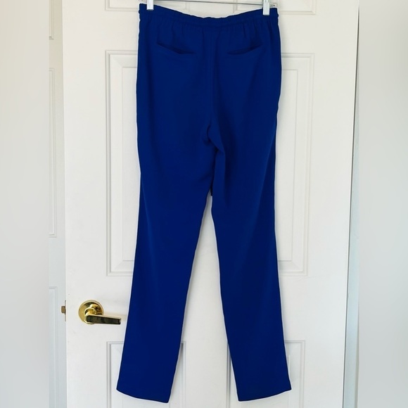 T. Babaton Cobalt Blue Relaxed Fit Drawstring Waist Trouser XS - Picture 10 of 16